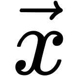 {\vec  {x}}